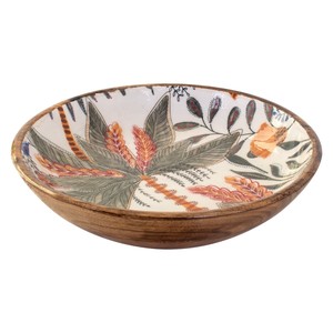 32876 VELIKA SKLEDA Z LISTNIM MOTIVOM