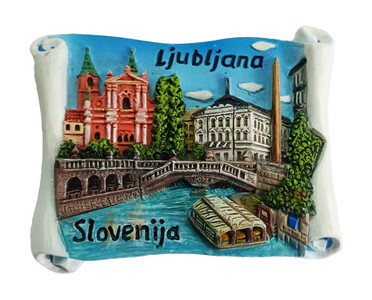 5002 MAGNET LJUBLJANA-VODA 3D