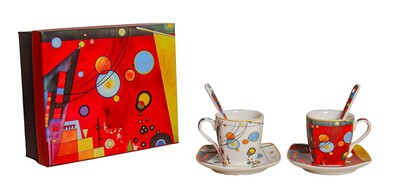 3460 SET ESPRESSO KANDINSKY B/W