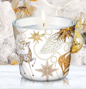 3082 SVEČA GLAMOUR CHRISTMAS